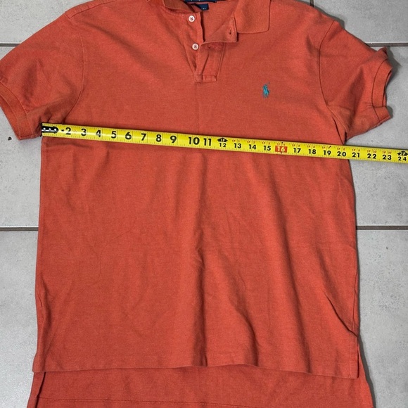 Polo By Ralph Lauren Men‎ Orange Polo Custom Fit Shirt Size L. - Picture 8 of 8